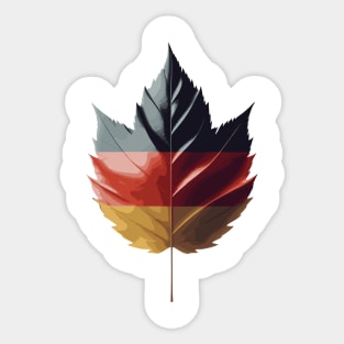 Germany Flag Leaf Sticker